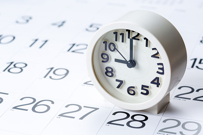 治療期間と回数のイメージ